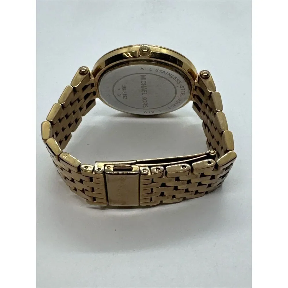 Michael Kors Darci MK3192 Womens Rose Gold Analog Dial Quartz Wrist Watch JNA415
